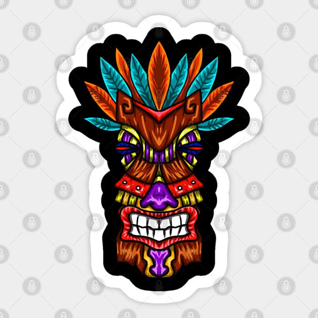 Mexican Tribal Totem Sticker by puffstuff